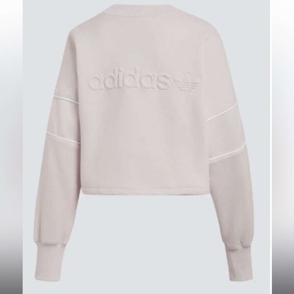 Adidas Cropped crew neck Purple Embossed Emblem - Picture 5 of 8